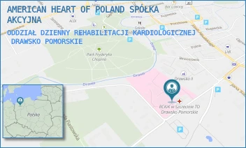 ODDZIAŁ DZIENNY REHABILITACJI KARDIOLOGICZNEJ - AMERICAN HEART OF POLAND SPÓŁKA AKCYJNA - BOLESŁAWA CHROBREGO 4,  DRAWSKO POMORSKIE