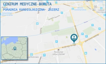 PORADNIA KARDIOLOGICZNA - CENTRUM MEDYCZNE BORUTA - UL. ANDRZEJA STRUGA 2-4,  ZGIERZ