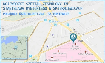 PORADNIA KARDIOLOGICZNA - WOJEWÓDZKI SZPITAL ZESPOLONY IM. STANISŁAWA RYBICKIEGO W SKIERNIEWICACH - UL. SOBIESKIEGO 4,  SKIERNIEWICE