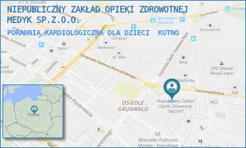 PORADNIA KARDIOLOGICZNA DLA DZIECI - NIEPUBLICZNY ZAKŁAD OPIEKI ZDROWOTNEJ MEDYK SP.Z.O.O. - GRUNWALDZKA 2,  KUTNO