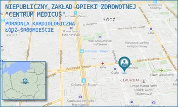 PORADNIA KARDIOLOGICZNA - "CENTRUM" BARBARA CIESIELSKA W SPADKU - UL. PIOTRKOWSKA 100,  ŁÓDŹ-ŚRÓDMIEŚCIE