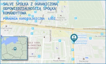PORADNIA KARDIOLOGICZNA - SALVE SPÓŁKA Z OGRANICZONĄ ODPOWIEDZIALNOŚCIĄ SPÓŁKA KOMANDYTOWA - UL. POLI GOJAWICZYŃSKIEJ 1/3,  ŁÓDŹ
