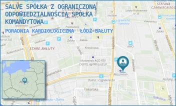 PORADNIA KARDIOLOGICZNA - SALVE SPÓŁKA Z OGRANICZONĄ ODPOWIEDZIALNOŚCIĄ SPÓŁKA KOMANDYTOWA - UL. ŁAGIEWNICKA 53,  ŁÓDŹ-BAŁUTY