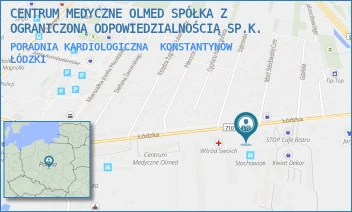PORADNIA KARDIOLOGICZNA - CENTRUM MEDYCZNE OLMED SPÓŁKA Z OGRANICZONĄ ODPOWIEDZIALNOŚCIĄ SP.K. - UL. ŁÓDZKA 27/29,  KONSTANTYNÓW ŁÓDZKI