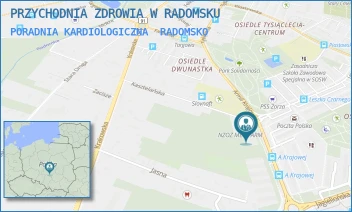 PORADNIA KARDIOLOGICZNA - PRZYCHODNIA ZDROWIA W RADOMSKU - UL. ARMII KRAJOWEJ 34,  RADOMSKO