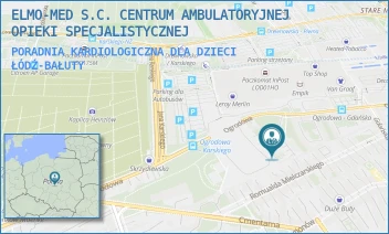PORADNIA KARDIOLOGICZNA DLA DZIECI - ELMO-MED  CENTRUM AMBULATORYJNEJ OPIEKI SPECJALISTYCZNEJ - UL. OGRODOWA 28B,  ŁÓDŹ-BAŁUTY