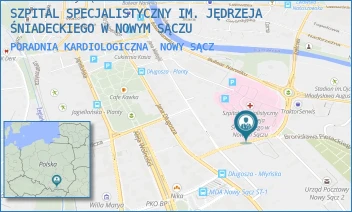 PORADNIA KARDIOLOGICZNA - SZPITAL SPECJALISTYCZNY IM. JĘDRZEJA ŚNIADECKIEGO W NOWYM SĄCZU - UL. MŁYŃSKA 5,  NOWY SĄCZ