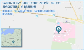 OŚRODEK REHABILITACJI KARDIOLOGICZNEJ - SAMODZIELNY PUBLICZNY ZESPÓŁ OPIEKI ZDROWOTNEJ W BRZESKU - UL. TADEUSZA KOŚCIUSZKI 68,  BRZESKO