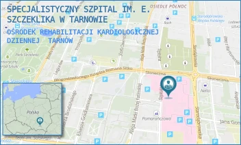 OŚRODEK REHABILITACJI KARDIOLOGICZNEJ DZIENNEJ - SPECJALISTYCZNY SZPITAL IM. E. SZCZEKLIKA W TARNOWIE - UL. SZPITALNA 13,  TARNÓW