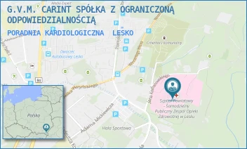 PORADNIA KARDIOLOGICZNA - G.V.M. CARINT SPÓŁKA Z OGRANICZONĄ ODPOWIEDZIALNOŚCIĄ - UL. KOCHANOWSKIEGO 2,  LESKO