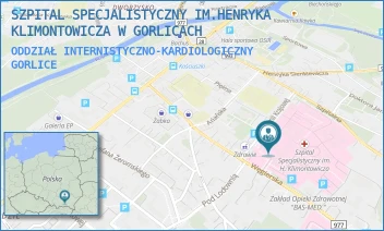 ODDZIAŁ INTERNISTYCZNO-KARDIOLOGICZNY - SZPITAL SPECJALISTYCZNY IM.HENRYKA KLIMONTOWICZA W GORLICACH - UL. WĘGIERSKA 21,  GORLICE