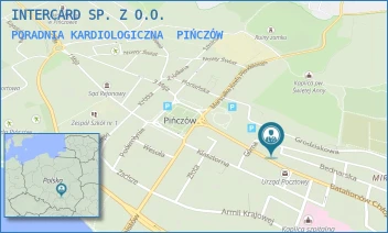 PORADNIA KARDIOLOGICZNA - INTERCARD SP. Z O.O. - BEDNARSKA 3,  PIŃCZÓW