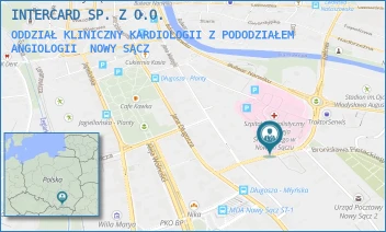 ODDZIAŁ KLINICZNY KARDIOLOGII Z PODODZIAŁEM ANGIOLOGII - INTERCARD SP. Z O.O. - UL. MŁYŃSKA 5,  NOWY SĄCZ