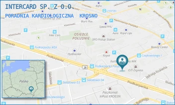 PORADNIA KARDIOLOGICZNA - INTERCARD SP. Z O.O. - UL. FELIKSA CZAJKOWSKIEGO 55B,  KROSNO
