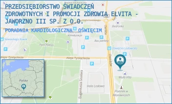 PORADNIA KARDIOLOGICZNA - PRZEDSIĘBIORSTWO ŚWIADCZEŃ ZDROWOTNYCH I PROMOCJI ZDROWIA ELVITA - JAWORZNO III SP. Z O.O. - UL. CHEMIKÓW 5,  OŚWIĘCIM