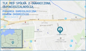 PORADNIA KARDIOLOGICZNA - TLK MED SPÓŁKA Z OGRANICZONĄ ODPOWIEDZIALNOŚCIĄ - UL. CYSTERSÓW 16,  KRAKÓW-ŚRÓDMIEŚCIE