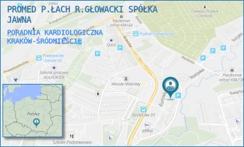 PORADNIA KARDIOLOGICZNA - PROMED P.ŁACH R.GŁOWACKI SPÓŁKA JAWNA - UL. ROZRYWKA 24A,  KRAKÓW-ŚRÓDMIEŚCIE