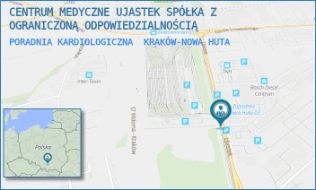PORADNIA KARDIOLOGICZNA - CENTRUM MEDYCZNE UJASTEK SPÓŁKA Z OGRANICZONĄ ODPOWIEDZIALNOŚCIĄ - UL. UJASTEK 3,  KRAKÓW-NOWA HUTA