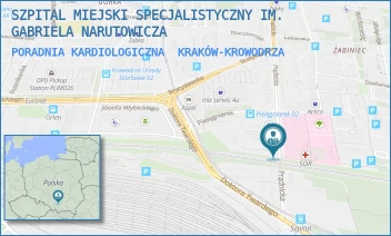 PORADNIA KARDIOLOGICZNA - SZPITAL MIEJSKI SPECJALISTYCZNY IM. GABRIELA NARUTOWICZA - UL. PRĄDNICKA 35-37,  KRAKÓW-KROWODRZA