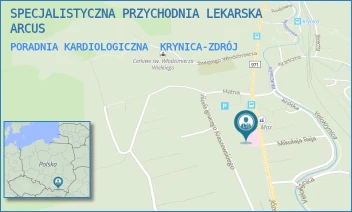 PORADNIA KARDIOLOGICZNA - SPECJALISTYCZNA PRZYCHODNIA LEKARSKA ARCUS - UL. JÓZEFA IGNACEGO KRASZEWSKIEGO 118,  KRYNICA-ZDRÓJ