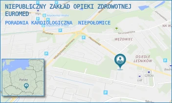PORADNIA KARDIOLOGICZNA - NIEPUBLICZNY ZAKŁAD OPIEKI ZDROWOTNEJ EUROMED - UL. PŁASZOWSKA 17,  NIEPOŁOMICE