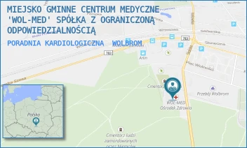 PORADNIA KARDIOLOGICZNA - MIEJSKO GMINNE CENTRUM MEDYCZNE "WOL-MED" SPÓŁKA Z OGRANICZONĄ ODPOWIEDZIALNOŚCIĄ - UL. SKALSKA 22,  WOLBROM