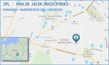 PORADNIA KARDIOLOGICZNA - IPL - PAULIN JACEK MOSZCZYŃSKI - UL. OGRODOWA 13,  BRZESKO