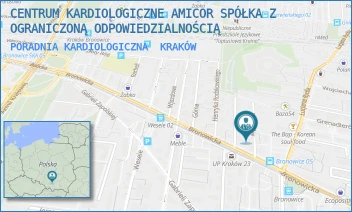 PORADNIA KARDIOLOGICZNA - CENTRUM KARDIOLOGICZNE AMICOR SPÓŁKA Z OGRANICZONĄ ODPOWIEDZIALNOŚCIĄ - UL. KRAKUSÓW 4,  KRAKÓW