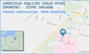 PORADNIA KARDIOLOGICZNA - SAMODZIELNY PUBLICZNY ZAKŁAD OPIEKI ZDROWOTNEJ - ZESPÓŁ ZAKŁADÓW - WITOSA 2,  MAKÓW MAZOWIECKI