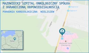 PORADNIA KARDIOLOGICZNA - MAZOWIECKI SZPITAL ONKOLOGICZNY SPÓŁKA Z OGRANICZONĄ ODPOWIEDZIALNOŚCIĄ - KOŚCIELNA 61,  WIELISZEW