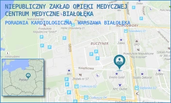 PORADNIA KARDIOLOGICZNA - NIEPUBLICZNY ZAKŁAD OPIEKI MEDYCZNEJ CENTRUM MEDYCZNE BIAŁOŁĘKA - KSIĄŻKOWA 9,  WARSZAWA BIAŁOŁĘKA