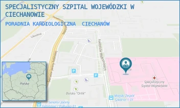 PORADNIA KARDIOLOGICZNA - SPECJALISTYCZNY SZPITAL WOJEWÓDZKI W CIECHANOWIE - POWST. WIELKOPOLSKICH 2,  CIECHANÓW
