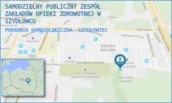 PORADNIA KARDIOLOGICZNA - SAMODZIELNY PUBLICZNY ZESPÓŁ ZAKŁADÓW OPIEKI ZDROWOTNEJ W SZYDŁOWCU - STASZICA 4,  SZYDŁOWIEC