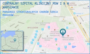 PORADNIA STRUKTURALNYCH CHORÓB SERCA - CENTRALNY SZPITAL KLINICZNY MSW I A W WARSZAWIE - WOŁOSKA 137,  MOKOTÓW