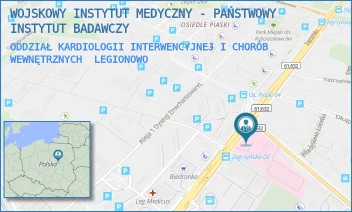 ODDZIAŁ KARDIOLOGII INTERWENCYJNEJ I CHORÓB WEWNĘTRZNYCH - WOJSKOWY INSTYTUT MEDYCZNY - PAŃSTWOWY INSTYTUT BADAWCZY - ZEGRZYŃSKA 8,  LEGIONOWO