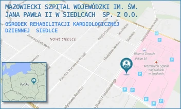 OŚRODEK REHABILITACJI KARDIOLOGICZNEJ DZIENNEJ - MAZOWIECKI SZPITAL WOJEWÓDZKI IM. ŚW. JANA PAWŁA II W SIEDLCACH  SP. Z O.O. - PONIATOWSKIEGO 26,  SIEDLCE