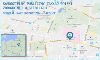 ODDZIAŁ KARDIOLOGICZNY - SAMODZIELNY PUBLICZNY ZAKŁAD OPIEKI ZDROWOTNEJ W SIEDLCACH - STAROWIEJSKA 15,  SIEDLCE
