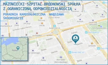 PORADNIA KARDIOLOGICZNA - MAZOWIECKI SZPITAL BRÓDNOWSKI SPÓŁKA Z OGRANICZONĄ ODPOWIEDZIALNOŚCIĄ - ŚLISKA 5,  WARSZAWA ŚRÓDMIEŚCIE
