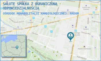 OŚRODEK REHABILITACJI KARDIOLOGICZNEJ - SALUTE SPÓŁKA Z OGRANICZONĄ ODPOWIEDZIALNOŚCIĄ - ZBROWSKIEGO 63,  RADOM