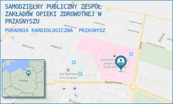 PORADNIA KARDIOLOGICZNA - SAMODZIELNY PUBLICZNY ZESPÓŁ ZAKŁADÓW OPIEKI ZDROWOTNEJ W PRZASNYSZU - SADOWA 9,  PRZASNYSZ