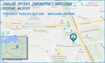 PORADNIA KARDIOLOGICZNA - ZAKŁAD OPIEKI ZDROWOTNEJ WARSZAWA BEMOWO-WŁOCHY - WALERIANA CZUMY 1,  WARSZAWA BEMOWO
