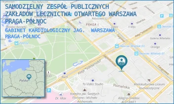 GABINET KARDIOLOGICZNY JAG. - SAMODZIELNY ZESPÓŁ PUBLICZNYCH ZAKŁADÓW LECZNICTWA OTWARTEGO WARSZAWA PRAGA-PÓŁNOC - JAGIELLOŃSKA 34,  WARSZAWA PRAGA-PÓŁNOC