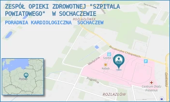 PORADNIA KARDIOLOGICZNA - ZESPÓŁ OPIEKI ZDROWOTNEJ "SZPITALA POWIATOWEGO"  W SOCHACZEWIE - BATALIONÓW CHLOPSKICH 3/7,  SOCHACZEW