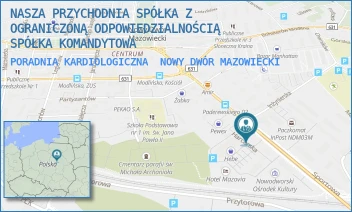 PORADNIA KARDIOLOGICZNA - NASZA PRZYCHODNIA SPÓŁKA Z OGRANICZONĄ ODPOWIEDZIALNOŚCIĄ SPÓŁKA KOMANDYTOWA - PADEREWSKIEGO 3 B,  NOWY DWÓR MAZOWIECKI