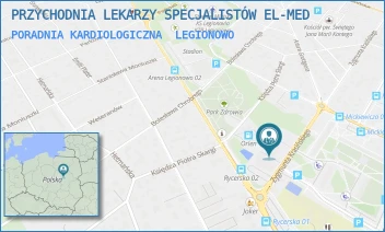 PORADNIA KARDIOLOGICZNA - PRZYCHODNIA LEKARZY SPECJALISTÓW EL-MED - KRASIŃSKIEGO 70,  LEGIONOWO