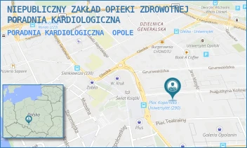 PORADNIA KARDIOLOGICZNA - NIEPUBLICZNY ZAKŁAD OPIEKI ZDROWOTNEJ PORADNIA KARDIOLOGICZNA - KOŚNEGO 8,  OPOLE