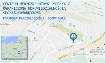 PORADNIA KARDIOLOGICZNA - CENTRUM MEDYCZNE MEDYK  SPÓŁKA Z OGRANICZONĄ ODPOWIEDZIALNOŚCIĄ SPÓŁKA KOMANDYTOWA - UL. PRZEMYSŁOWA 2C,  BOGUCHWAŁA