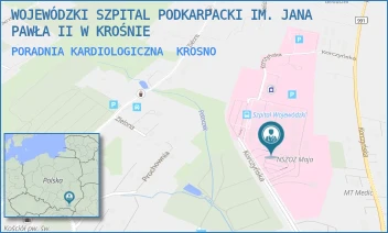 PORADNIA KARDIOLOGICZNA - WOJEWÓDZKI SZPITAL PODKARPACKI IM. JANA PAWŁA II W KROŚNIE - UL. KORCZYŃSKA 57,  KROSNO