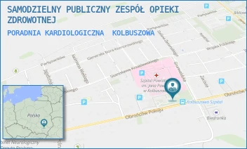 PORADNIA KARDIOLOGICZNA - SAMODZIELNY PUBLICZNY ZESPÓŁ OPIEKI ZDROWOTNEJ - UL. OBROŃCÓW POKOJU 74 A,  KOLBUSZOWA