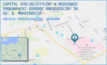 ODDZIAŁ KARDIOLOGICZNY - SZPITAL SPECJALISTYCZNY W BRZOZOWIE PODKARPACKI OŚRODEK ONKOLOGICZNY IM. KS. B. MARKIEWICZA - KS. J. BIELAWSKIEGO 18,  BRZOZÓW